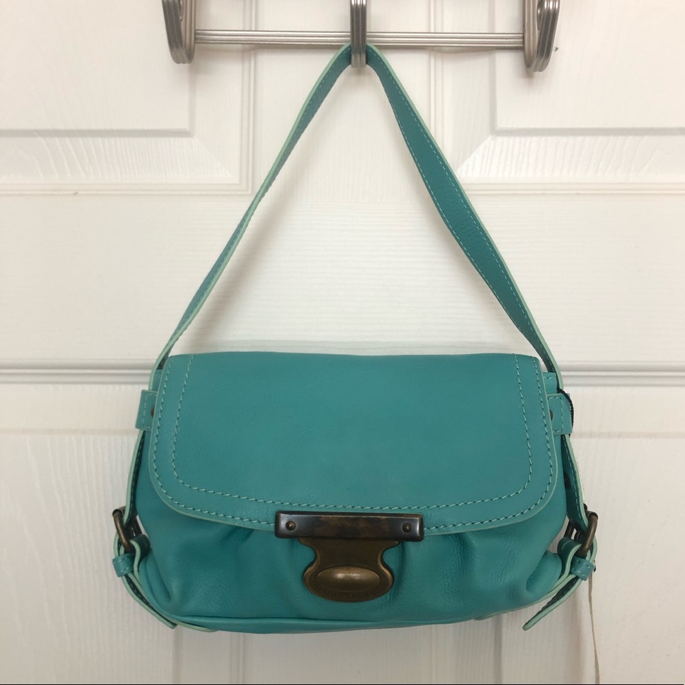 *NWT Marc Jacobs Turquoise Leather Flap Bag